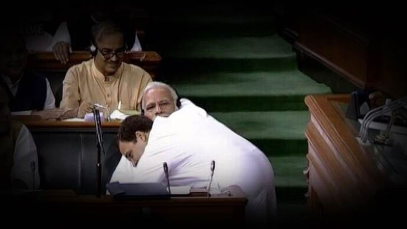 Rahul Gandhi Narendra Modi Hug - www.newsheads.in