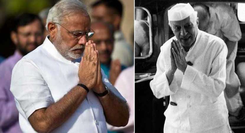 PM Modi pays tribute to Pandit Nehru on 128th birth anniversary PM Modi pays tribute to Pandit Nehru on 128th birth anniversary