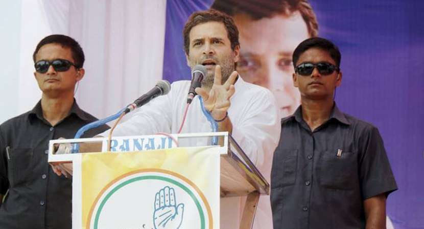 Gujarat Elections: Rahul Gandhi addressing a rally Gujarat Elections: Rahul Gandhi addressing a rally