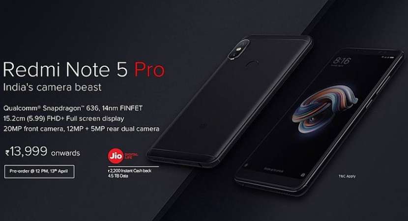 Redmi Note 5 Pro pre-order sale to begin today at mi.com Redmi Note 5 Pro pre-order sale to begin today at mi.com