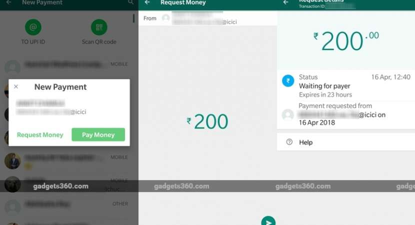 Users can request money from contacts in WhatsApp Users can request money from contacts in WhatsApp