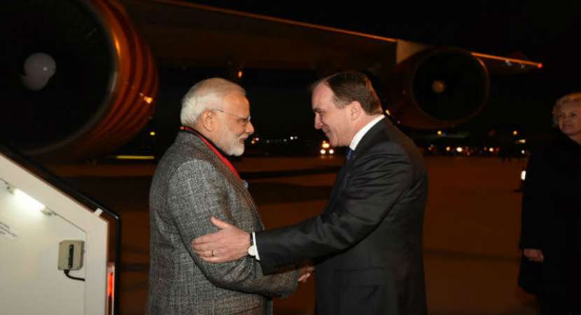 PM Narendra Modi in Sweden for first bilateral visit in 30 years PM Narendra Modi in Sweden for first bilateral visit in 30 years