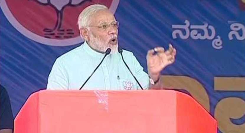 Pro-BJP storm in Karnataka, says Narendra Modi Pro-BJP storm in Karnataka, says Narendra Modi