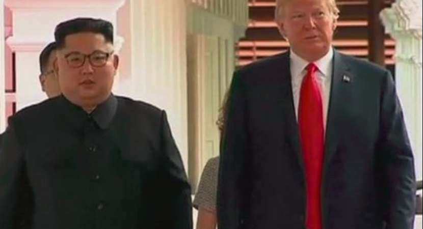 Donald Trump, Kim Jong Un meet, begin historic summit in Singapore Donald Trump, Kim Jong Un meet, begin historic summit in Singapore