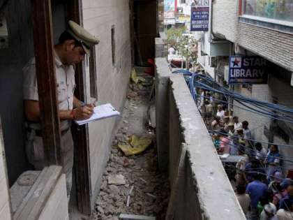 Cop during investigation of Burari death case Cop during investigation of Burari death case