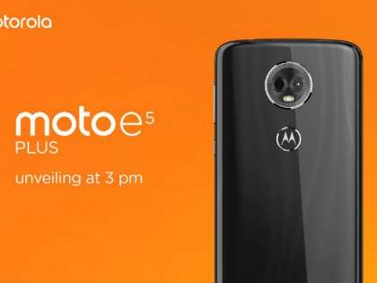 Moto E5 Plus comes with a massive 5,000mAh battery that gives users the power to enjoy up to 18 hours of video playback Moto E5 Plus comes with a massive 5,000mAh battery that gives users the power to enjoy up to 18 hours of video playback