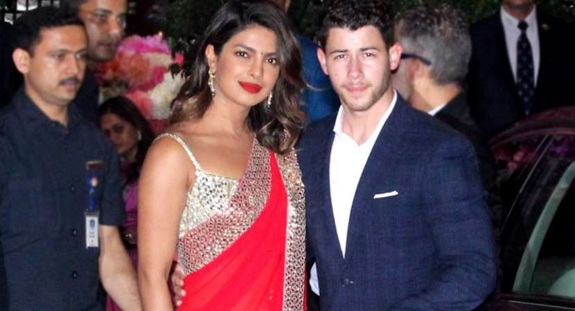 Priyanka and Nick Jonas in Ambani party Priyanka and Nick Jonas in Ambani party
