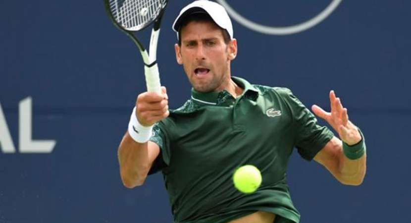 Novak Djokovic wins opener in Rogers Cup Novak Djokovic wins opener in Rogers Cup