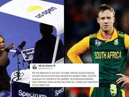 AB de Villiers disapproves Serena Williams' action at Naomi's moment of glory at US Open AB de Villiers disapproves Serena Williams' action at Naomi's moment of glory at US Open