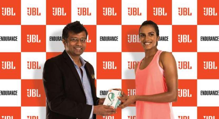Olympics medalist and Indian Badminton Champion, PV Sindhu, is the brand ambassador of the JBL Endurance earphones Olympics medalist and Indian Badminton Champion, PV Sindhu, is the brand ambassador of the JBL Endurance earphones