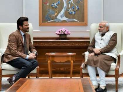 Actor Anil Kapoor meets PM Narendra Modi in Delhi Actor Anil Kapoor meets PM Narendra Modi in Delhi