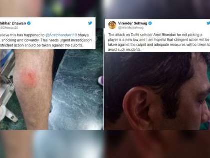 "Disgusted!" Gautam Gambhir, Virender Sehwag slam attack on Amit Bhandari "Disgusted!" Gautam Gambhir, Virender Sehwag slam attack on Amit Bhandari